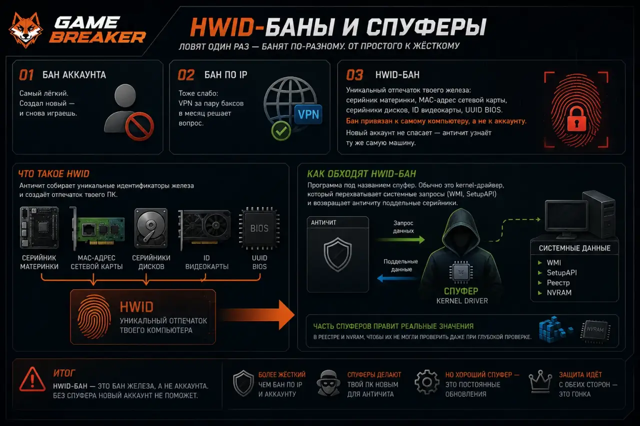 HWID-баны и спуферы