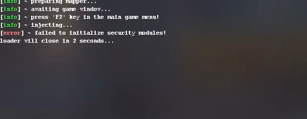 💿 Failed to initialize security modules!