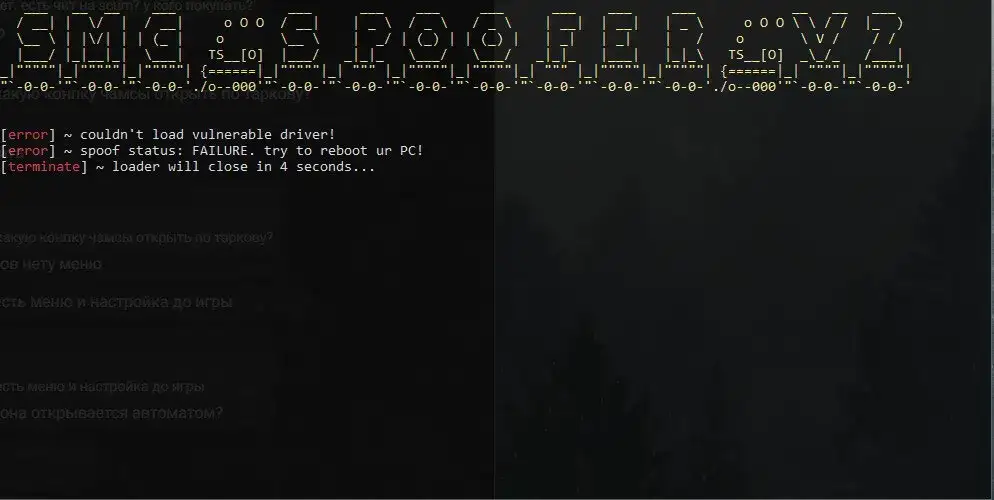 🧨 Couldn't load vulnerable driver 1