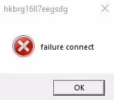 🔌 Failure connect