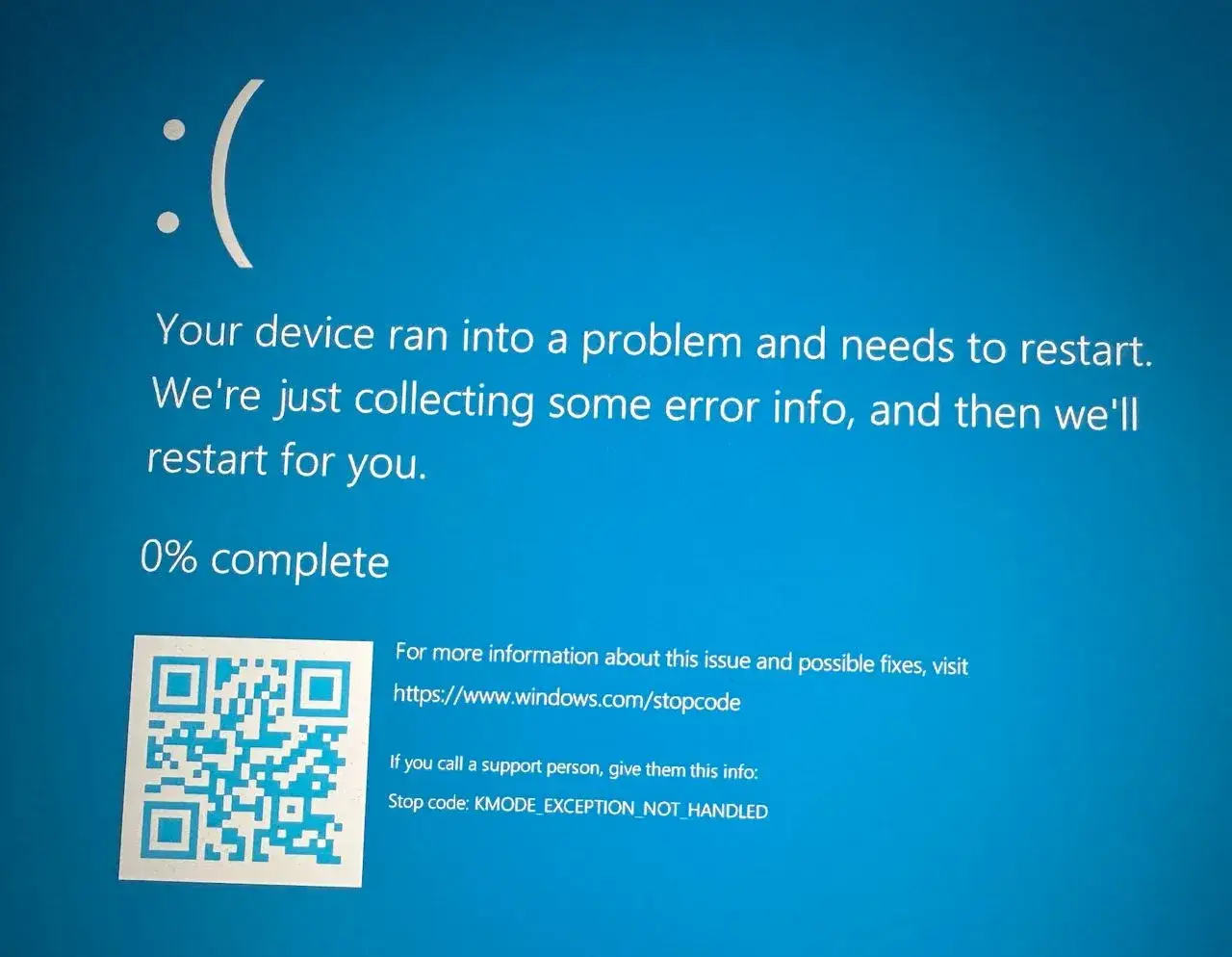 😰 BSOD при нажатии F2
