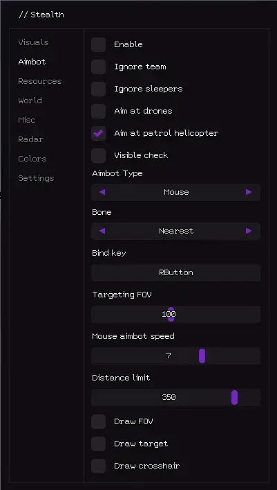 Aimbot, i.e. Targeting